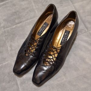 Stuart Weitzman Black Leather Shoes